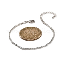 Латунные браслеты-цепочки для женщин&nbsp;BJEW-G735-08P