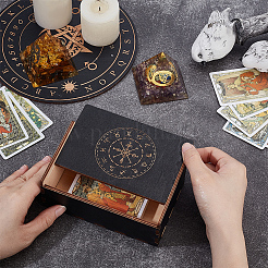 1 шт. прямоугольные гравированные деревянные коробки с раздвижной крышкой&nbsp;CON-UN0001-03B