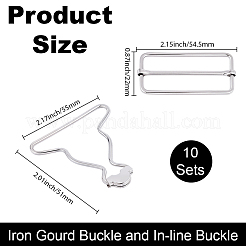 10 комплект из железной пряжки-тыквы и пряжки-линии&nbsp;DIY-BBC0002-75B-P