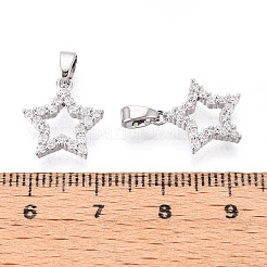 Латунные микро проложить кубического циркония подвески&nbsp;KK-N257-62P