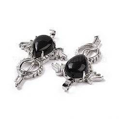 Подвески из натурального обсидиана&nbsp;G-P496-03P-19