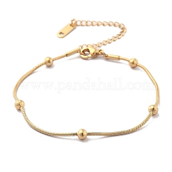 Браслеты-спутники из нержавеющей стали 304 для женщин&nbsp;BJEW-D337-01D-G