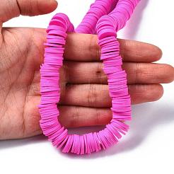 Плоские круглые бусины из глины ручной работы полимерные&nbsp;CLAY-R067-12mm-31