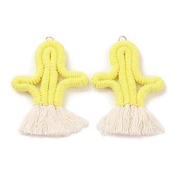 Большие подвески из поликоттона&nbsp;GLAA-C028-10C