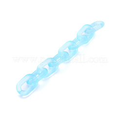 Chaînes de câble acryliques transparentes faites à la main&nbsp;AJEW-JB00575-04