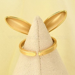 Открытая манжета из нержавеющей стали 304 для женщин&nbsp;RJEW-B109-02G-04