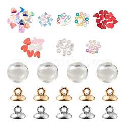 Kit de fabrication de pendentif de bouteille de vœu de boule de globe de bricolage&nbsp;DIY-FS0002-41