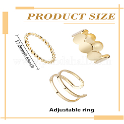 1 коробка наборы колец-манжет из сплава для женщин&nbsp;RJEW-LP0002-44