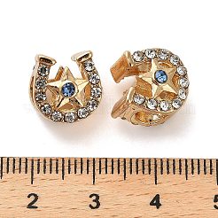 Legierung Rhinestone European Beads&nbsp;FIND-Q115-06G