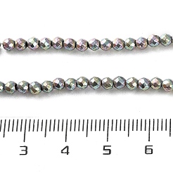 Гальванические нити из синтетических немагнитных гематитовых бусин&nbsp;G-C248-D01-3mm-02