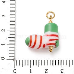 Natale pendenti fatti a mano in vetro murano&nbsp;LS-STAS-C147-03E
