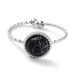 Ионное покрытие (IP) кольцо из нержавеющей стали 304&nbsp;RJEW-B059-02P-04