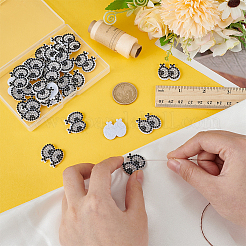 50 шт. пришивные нашивки со стразами для глаз&nbsp;DIY-FG0007-30