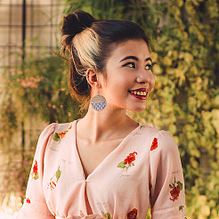 16 шт. подвески из смолы и дерева с двухцветной печатью&nbsp;WOOD-BT0001-13