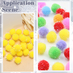 120шт. блестящий шарик-помпон из полипропиленового волокна&nbsp;FIND-SC0019-70A