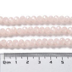 Запекание расписных стеклянных бусин с имитацией нефрита&nbsp;DGLA-A034-J10mm-A41