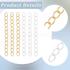 100 pz 2 colori estensore catena in lega di zinco&nbsp;FIND-BM0001-77