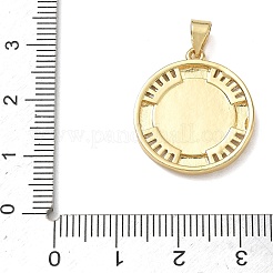 Pendentifs en laiton zircon cubique transparent&nbsp;CU-CBAC7ED-02G