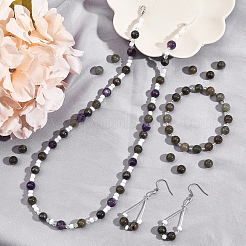 Естественно лабрадорита круглых бусин пряди&nbsp;G-AR0002-48