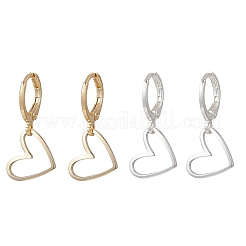 Латунные подвески в форме сердца&nbsp;EJEW-JE06900