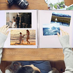 Leinen-Fotokartenhalterbuch&nbsp;AJEW-WH0556-13