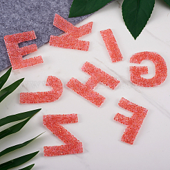 Нашивки со стразами в виде алфавита&nbsp;FW-TAC0001-01D