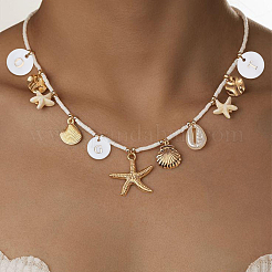 104шт 26 стиля подвески из натуральных пресноводных ракушек&nbsp;SSHEL-SC0001-52