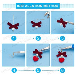 123 kit fai da te per realizzare orecchini alla moda per San Valentino&nbsp;DIY-SC0013-93