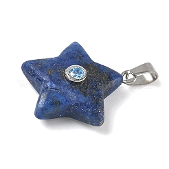 Gefärbt natürliche Lapislazuli Anhänger&nbsp;G-P599-06P-01