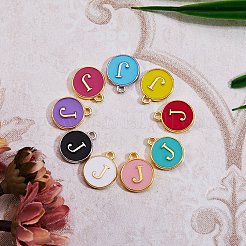 120шт 12 цвета позолоченные подвески из сплава&nbsp;ENAM-SZ0001-64J