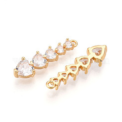Латунные микро проложить кубического циркония подвески&nbsp;X-KK-N261-118B-G