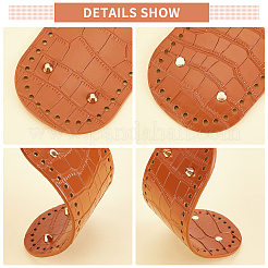 3 fond de sac rond plat en cuir PU de 3 styles&nbsp;FIND-WR0004-43B