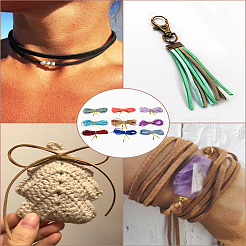 22.5м двухцветный плоский шнур из искусственной замши&nbsp;LW-LP0001-13A