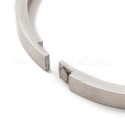 Браслеты-шарниры из нержавеющей стали 201 в форме яйца с рифлением&nbsp;STAS-G306-01P