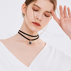 150 шт. 5-х цветные эмалевые подвески в форме цветка из сплава&nbsp;ENAM-DC0001-32