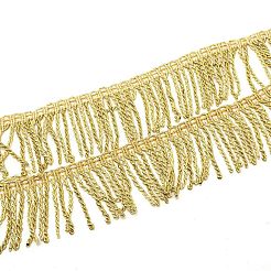 Кружево с латинской бахромой из полиэстера&nbsp;LS-OCOR-WH0065-18