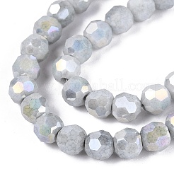 Fili di perle di vetro galvanizzate anti-ossidazione&nbsp;EGLA-T021-6mm-15-15