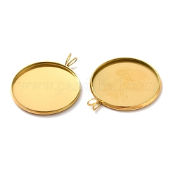 Ионное покрытие (ip) нержавеющая сталь 304 подвеска кабошон оправа&nbsp;STAS-I069-37G-25MM