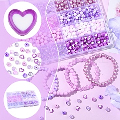 Набор для самостоятельного изготовления украшений в фиолетовой цветовой гамме&nbsp;DIY-FS0008-79