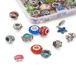 Legierung Rhinestone European Beads&nbsp;MPDL-TA0001-01