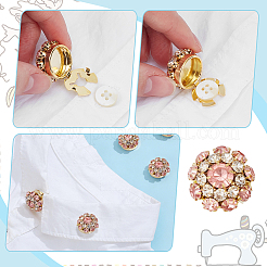 6 pz gemelli in lega con strass&nbsp;FIND-NB0007-41B