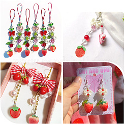 4 комплект подвесок из непрозрачной смолы&nbsp;RESI-SC0006-19