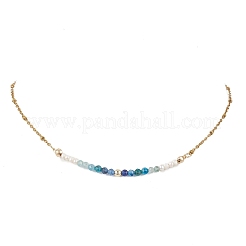 Halsketten aus 3.5 mm facettierten&nbsp;NJEW-JN05976-01