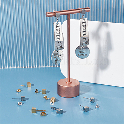 40 шт. 2 цвета фурнитура для сережек-гвоздиков из нержавеющей стали 304&nbsp;STAS-UN0044-56