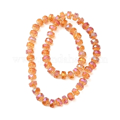 Прозрачные стеклянные бусины гальваническим пряди&nbsp;EGLA-P062-01A-FR02