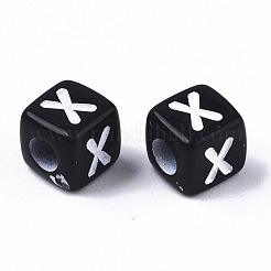 Непрозрачные акриловые бусины&nbsp;SACR-N002-01X