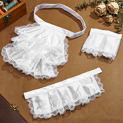 Colletto e maniche in pizzo di poliestere&nbsp;AJEW-WH0709-242A