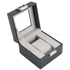Scatole per confezioni di orologi singoli in similpelle&nbsp;OBOX-WH20003-001B