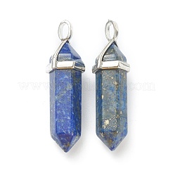 Natürliche Lapislazuli Anhänger hingewiesen&nbsp;G-M378-01P-A07