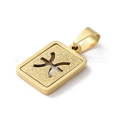 Pendentifs douze constellations en acier inoxydable 304&nbsp;STAS-S152-02G-L